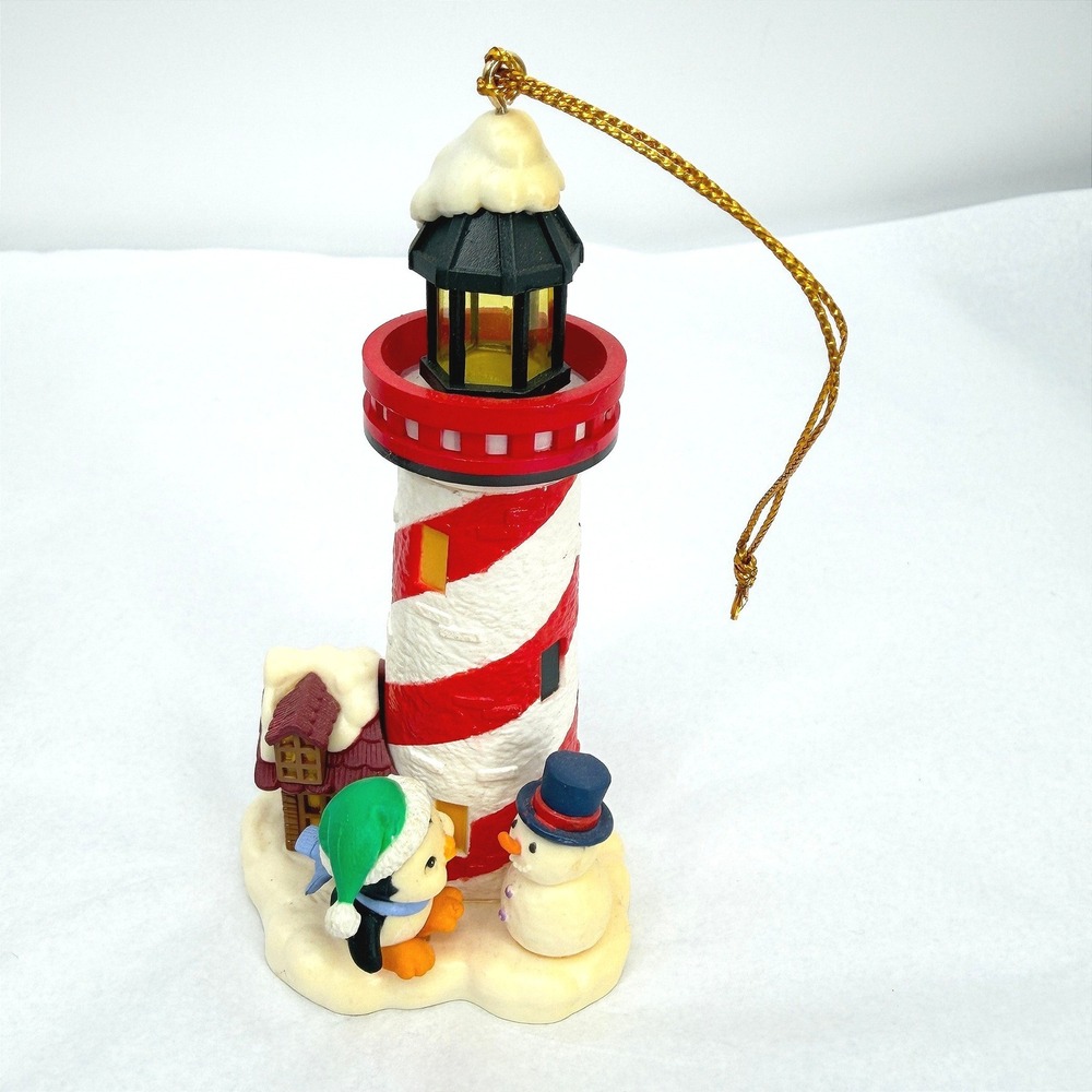 Matrix Lighthouse Ornament Penguin Snowman Christmas Holiday Decor